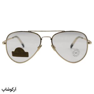 عکس از عینک آفتابی Randolph با فریم خلبانی، طلایی رنگ، لنز شیشه‌ای و فتوکرومیک مدل CR231