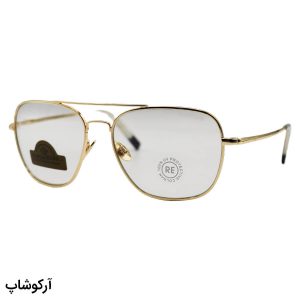 عکس از عینک آفتابی Randolph با فریم طلایی رنگ، مربعی شکل، لنز شیشه‌ای و فتوکرومیک مدل RE58