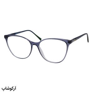 عکس از عینک طبی زنانه Celine با فریم فتوکرومیک، رنگ طوسی، شکل گربه‌ای، دسته سیم‌دار و رنگ ثانویه (آبی) مدل 88026