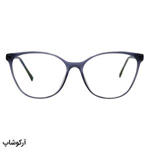 عکس از عینک طبی زنانه Celine با فریم فتوکرومیک، رنگ طوسی، شکل گربه‌ای، دسته سیم‌دار و رنگ ثانویه (آبی) مدل 88026