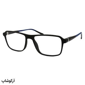 عکس از عینک طبی تامی هیلفیگر Tommy Hilfiger با فریم طوسی رنگ، شکل مستطیلی و دسته فنری مدل OLD3092T