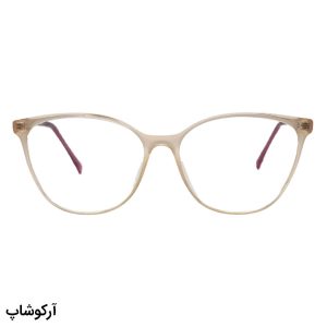 عکس از عینک طبی زنانه Celine با فریم فتوکرومیک، رنگ عسلی، شکل گربه‌ای، دسته سیم‌دار و رنگ ثانویه (سبز) مدل 88026