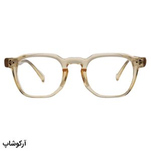 عکس از عینک طبی Celine با فریم فتوکرومیک، مربعی شکل، رنگ عسلی، دسته سیم‌دار و رنگ ثانویه (قرمز) مدل 52608