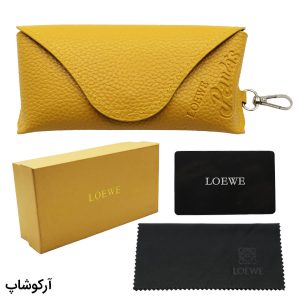 عکس از پک اورجینال عینک برند لووه (LOEWE) و با تمام تجهیزات جانبی مدل 992835