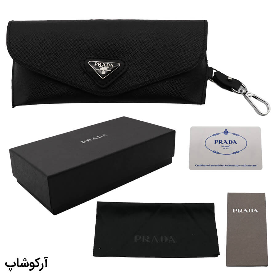 Prada-Eyewear-Package-Model-992839-1 عکس از پک اورجینال عینک برند پرادا (prada) با تمام تجهیزات مدل 992839