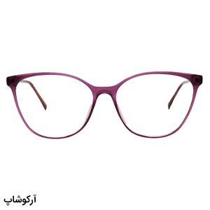 عکس از عینک طبی زنانه سلین با فریم فتوکرومیک، رنگ بنفش، شکل گربه‌ای، دسته سیم‌دار و رنگ ثانویه (بنفش تیره) مدل 88026