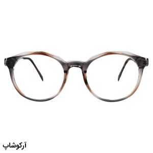 عکس از عینک طبی زنانه Mountain با فریم گرد، رنگ قهوه‌ای، دسته رنگ هاوانا، سیم‌دار و لولا فنردار مدل 62004