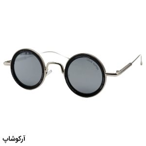 عکس از عینک آفتابی فانتزی Louis Vuitton با فریم گرد، رنگ نقره‌ای، از جنس فلزی و لنز آینه‌ای مدل 25552