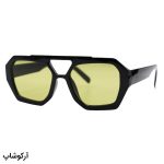 عکس از عینک دید در شب Vehla با فریم رنگ مشکی، شکل چند ضلعی و لنز زرد رنگ مدل 96300