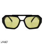 عکس از عینک دید در شب Vehla با فریم رنگ مشکی، شکل چند ضلعی و لنز زرد رنگ مدل 96300