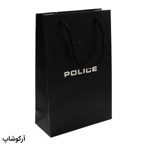 عکس از بگ، پاکت و ساک دستی هدیه عینک پلیس (POLICE) با طراحی رنگ مشکی مات مدل 992899