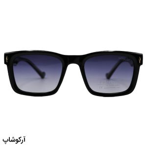 عکس از عینک آفتابی پلاریزه MOSCOT با فریم رنگ مشکی، شکل مستطیلی، دسته سیم‌دار و لنز دودی هایلایت مدل P1213