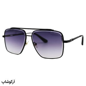 عکس از عینک آفتابی لاکچری MAYBACH با فریم مربعی شکل، رنگ مشکی و لنز دودی سایه روشن مدل O2001