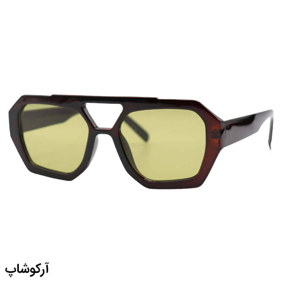 Brown-Geometric-Frame-And-Brown-Handle-And-Yellow-Uv-Protection-Lens-Vehla-Night-View-Glasses-Model-96300-Wy-1 عکس از عینک دید در شب وهلا با فریم رنگ قهوهای، شکل چند ضلعی و لنز زرد رنگ مدل 96300