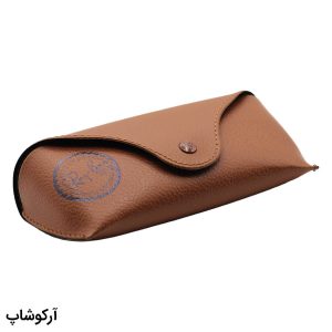 عکس از پک اورجینال عینک برند ریبن (Ray-Ban) با رنگ قهوه ای و تمام تجهیزات مدل 992854