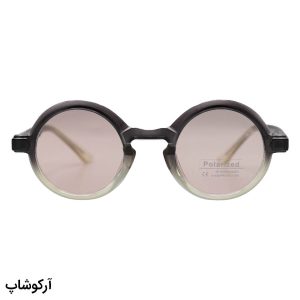 عکس از عینک آفتابی پلاریزه موسکات با فریم گرد، رنگ قهوه‌ای، دسته سیم‌دار و لنز قهوه‌ای روشن مدل P1206