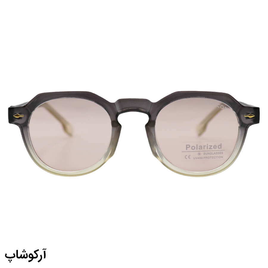 Brown-Round-Frame-And-Brown-Handle-And-Brown-Polorized-Uv-Protection-Lens-Moscot-Sunglasses-Model-P1209-Ro-2 عکس از عینک آفتابی پلاریزه موسکات با فریم گرد، رنگ قهوهای، دسته سیمدار و لنز قهوهای روشن مدل p1209