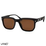 عکس از عینک آفتابی پلاریزه Gucci با فریم قهوه‌ای مات، شکل مربعی، لنز قهوه‌ای تیره و دسته فنردار مدل 7126