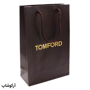 عکس از بگ، پاکت و ساک دستی هدیه عینک تام فورد (TOM FORD) با طراحی رنگ قهوه ای مدل 992896