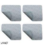 عکس از بسته 4 عددی دستمال عینک از جنس میکروفایبر، رنگ آبی و طرح دار کد 992887-4