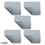 عکس از بسته 5 عددی دستمال عینک از جنس میکروفایبر، رنگ آبی و طرح دار کد 992887-5