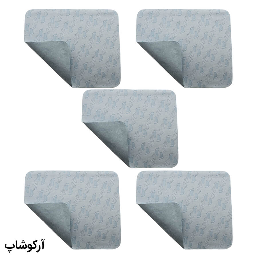 Microfiber-Blue-Eyewear-Tissues-Model-992887-5-1 عکس از بسته 5 عددی دستمال عینک از جنس میکروفایبر، رنگ آبی و طرح دار کد 992887-5