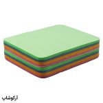 عکس از بسته 100 عددی دستمال عینک از جنس میکروفایبر و با ترکیب رنگ آبی، سبز، زرد و صورتی مدل 992879