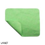عکس از دستمال عینک از جنس میکروفایبر، رنگ سبز و طرح دار کد 992884-1