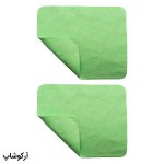 عکس از بسته 2 عددی دستمال عینک از جنس میکروفایبر، رنگ سبز و طرح دار کد 992884-2