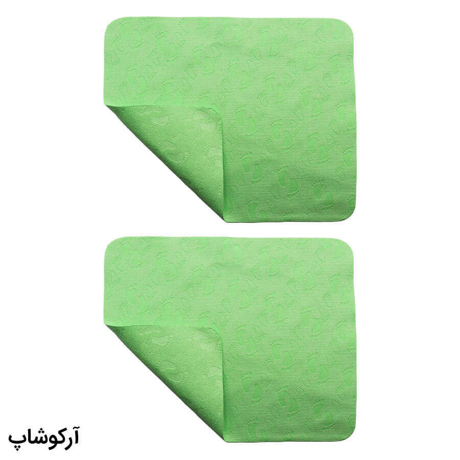 Microfiber-Green-Eyewear-Tissues-Model-992884-2-1 عکس از بسته 2 عددی دستمال عینک از جنس میکروفایبر، رنگ سبز و طرح دار کد 992884-2