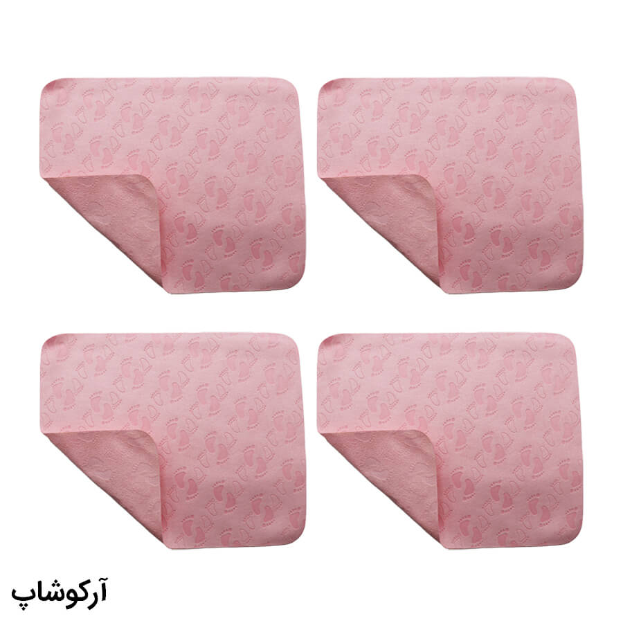 Microfiber-Pink-Eyewear-Tissues-Model-992885-4-1 عکس از بسته 4 عددی دستمال عینک از جنس میکروفایبر، رنگ صورتی و طرح دار کد 992885-4
