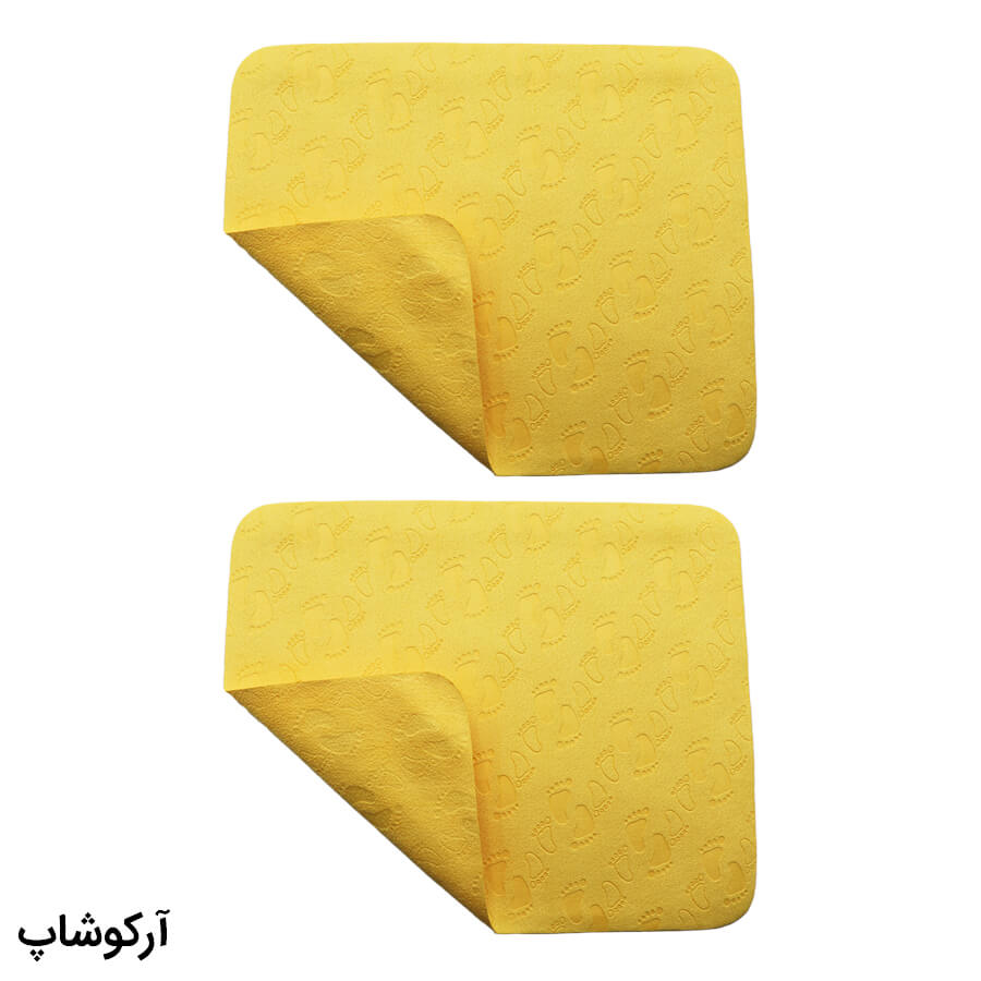 Microfiber-Yellow-Eyewear-Tissues-Model-992886-2-2 عکس از بسته 2 عددی دستمال عینک از جنس میکروفایبر، رنگ زرد و طرح دار کد 992886-2