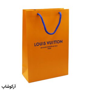 عکس از بگ، پاکت و ساک دستی هدیه عینک لویی ویتون (LOUIS VUITTON) با طراحی رنگ نارنجی مدل 992909