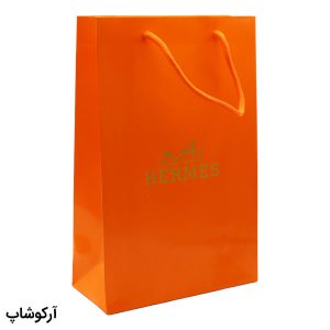 عکس از بگ، پاکت و ساک دستی هدیه عینک هرمس (Hermes) با طراحی رنگ نارنجی مدل 992894