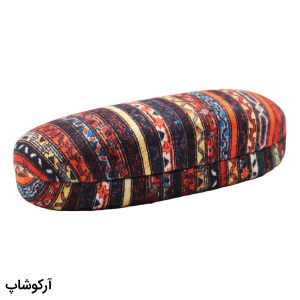 عکس از قاب عینک طرح هارد کیس، از جنس مخملی، بیضی شکل، چند رنگ و درب لولا فنری مدل 992873