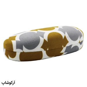 عکس از قاب عینک طرح هارد کیس، از جنس مخملی، بیضی شکل، چند رنگ و درب لولا فنری مدل 992874