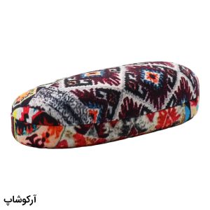 عکس از قاب عینک طرح هارد کیس، از جنس مخملی، بیضی شکل، چند رنگ و درب لولا فنری مدل 992876