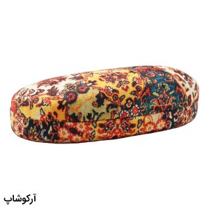عکس از قاب عینک طرح هارد کیس، از جنس مخملی، بیضی شکل، چند رنگ و درب لولا فنری مدل 992877