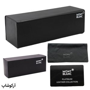 عکس از پک اورجینال عینک برند مون بلان (Montblanc) با تمام تجهیزات و لوازم جانبی مدل 992880