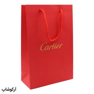 عکس از بگ، پاکت و ساک دستی هدیه عینک کارتیه (CARTIER) با طراحی رنگ قرمز مدل 992903