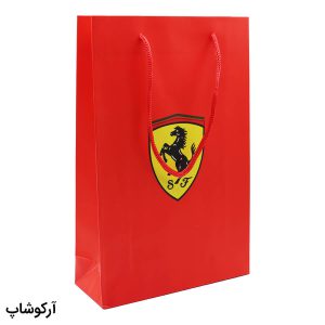 عکس از بگ، پاکت و ساک دستی هدیه عینک فراری (FERRARI) با طراحی رنگ قرمز مدل 992897