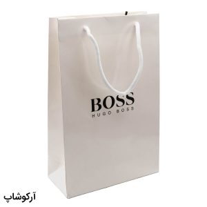 عکس از بگ، پاکت و ساک دستی هدیه عینک هوگو باس (HUGO BOSS) با طراحی رنگ سفید مدل 992898
