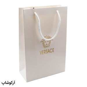 عکس از بگ، پاکت و ساک دستی هدیه عینک ورساچه (VERSACE) با طراحی رنگ سفید مدل 992900