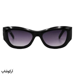 عکس از عینک آفتابی فانتزی پالم آنجلز با فریم مستطیلی، رنگ مشکی، دسته پهن و لنز دودی هایلایت مدل 6170