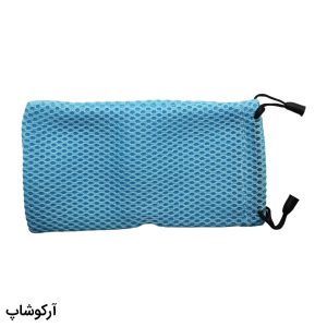 عکس از کاور و بگ عینک با ابعاد 18 در 9 سانتی‌متر، از جنس پارچه‌ای و رنگ آبی مدل 992937