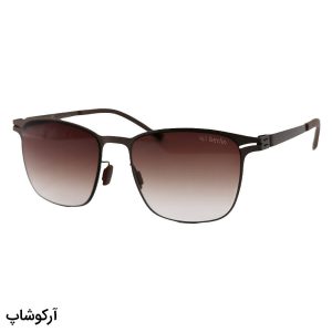 عکس از عینک آفتابی IC! BERLIN با فریم مربعی شکل، رنگ قهوه‌ای و لنز قهوه‌ای سایه روشن مدل PS18008