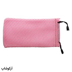 عکس از کاور و بگ عینک با ابعاد 18 در 9 سانتی‌متر، از جنس پارچه‌ای و رنگ صورتی مدل 992936