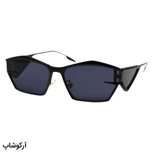 عکس از عینک آفتابی فانتزی Givenchy با فریم مستطیلی شکل، رنگ مشکی و لنز دودی تیره مدل DG98228