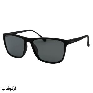 عکس از عینک آفتابی اوگا مورل با فریم مشکی رنگ، شکل ویفرر و لنز دودی تیره، پلاریزه و آنتی رفلکس مدل 7902