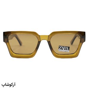عکس از عینک آفتابی ZARA با فریم سبز زیتونی، مستطیلی شکل، دسته سیم‌دار، لنز سبز و پلاریزه مدل 66510